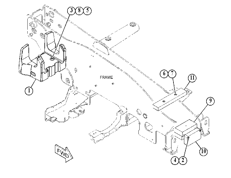 Противовес с креплением 4958844 CAT