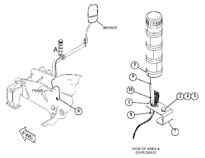 INSTALLATION GP-WARNING BEACON 4968320 CAT