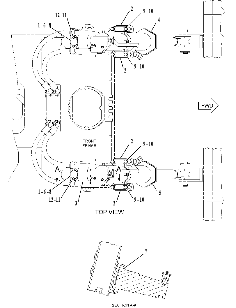 CYLINDER & MTG GP-LIFT 2834412 CAT