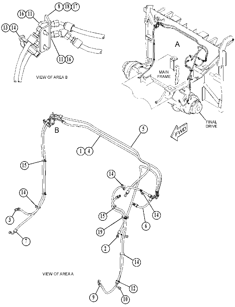 LINES GP-BRAKE & SHIFT 4479826 CAT