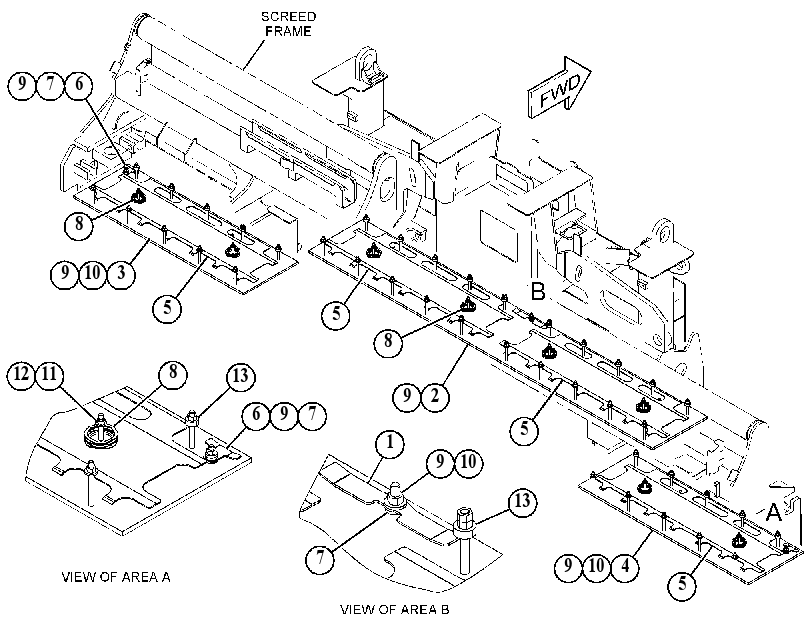 PLATE GP-SCREED 4370060 CAT