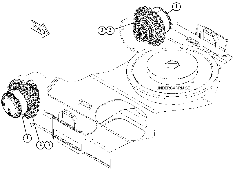FINAL DRIVE & MOUNTING GP 4400818 CAT