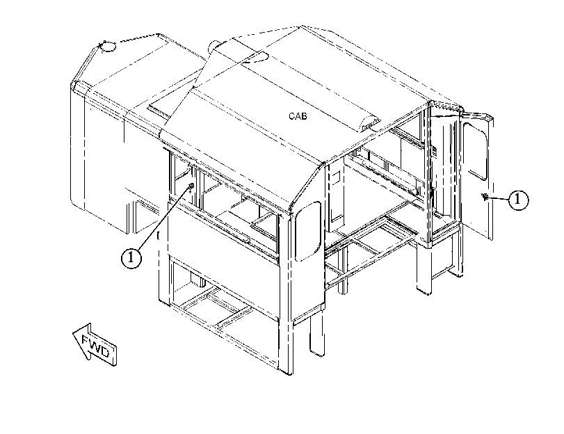 LOCK GP-DOOR 4834978 CAT