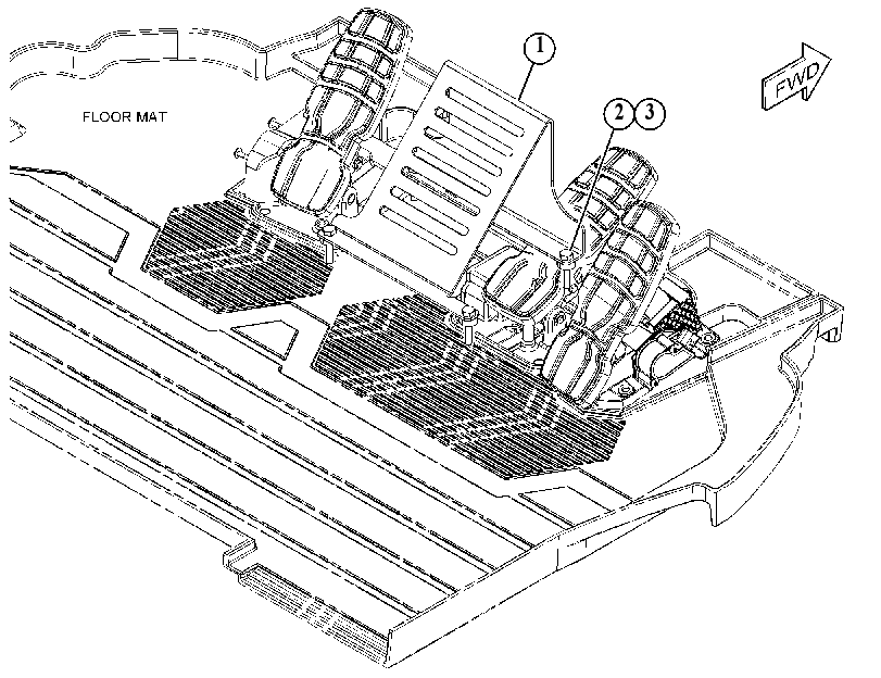 FOOTREST GP 5034362 CAT