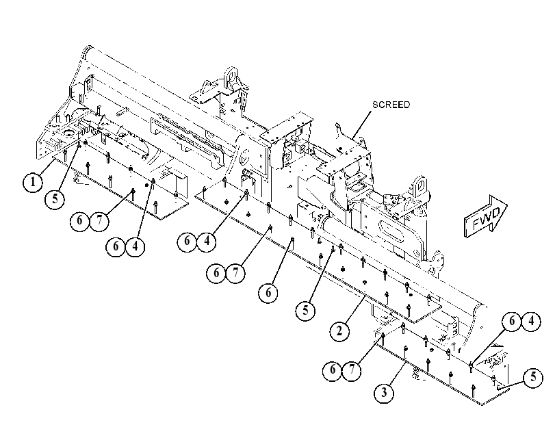 PLATE GP-SCREED 4906476 CAT