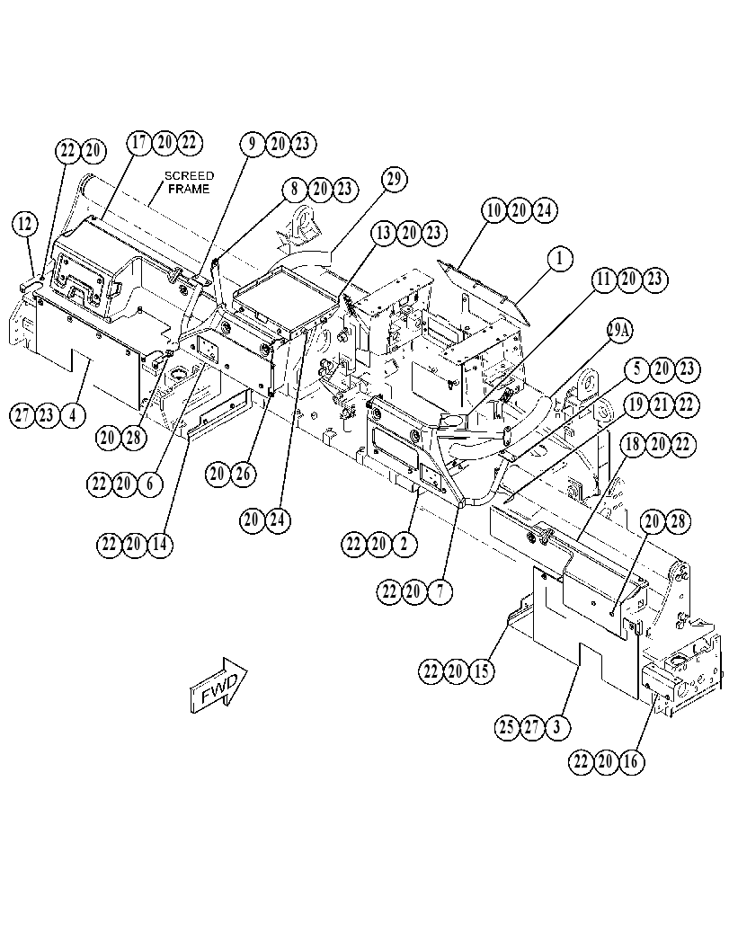 COVER GP-SCREED 4733308 CAT