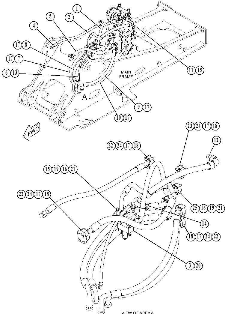 Трубопроводы передние 4261926 CAT