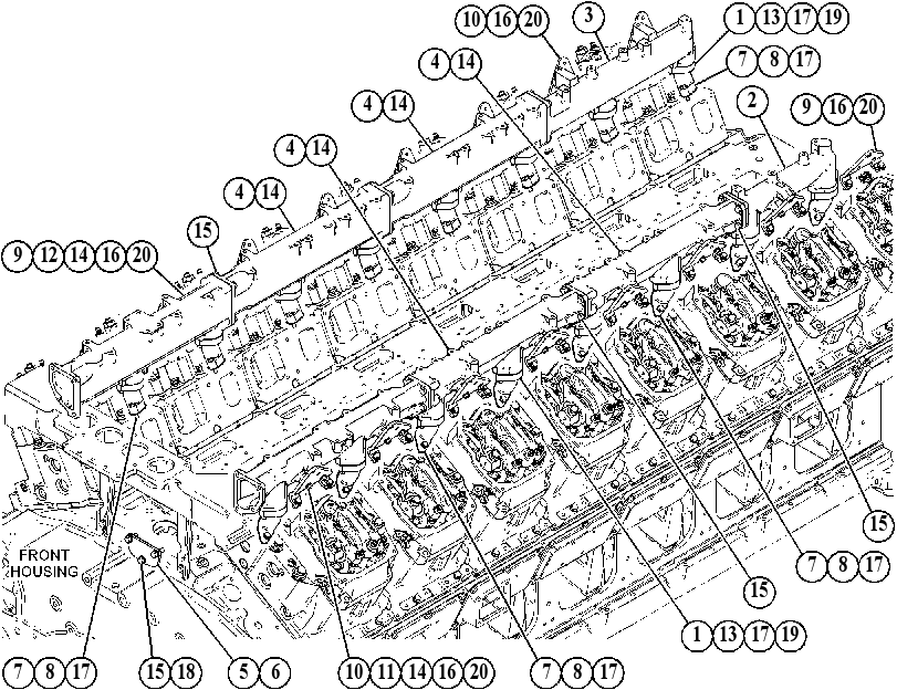 Трубопроводы водяные 4625245 CAT
