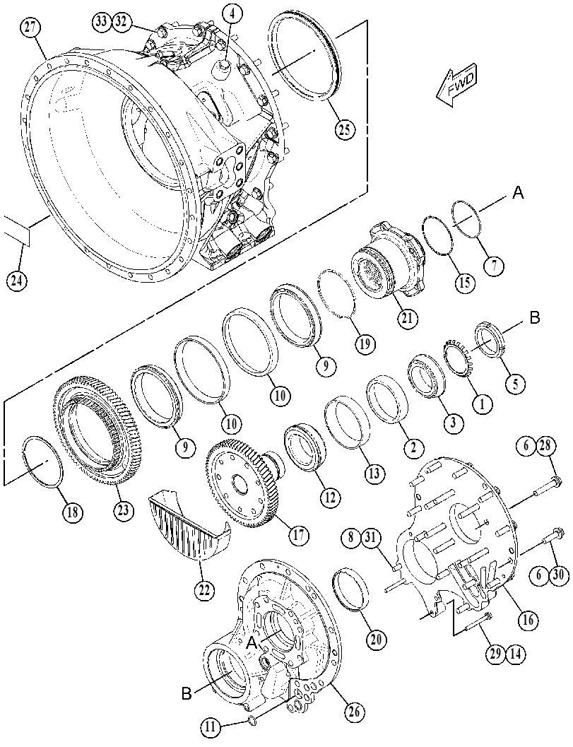 HOUSING GP-TORQUE CONVERTER 4221817 CAT