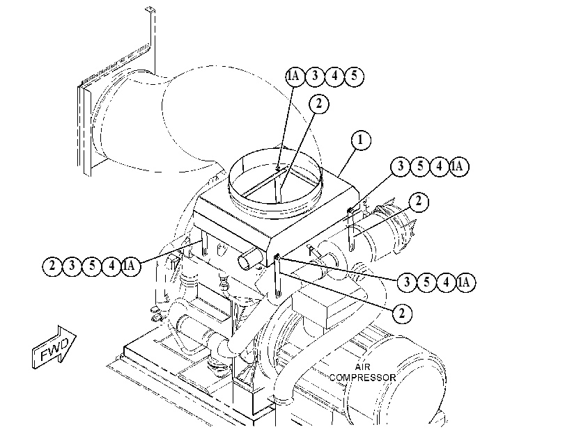 DUCT GP 4600135 CAT
