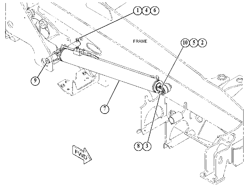 CYLINDER & MTG GP-LIFT 4990266 CAT