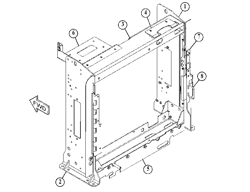 FRAME GP-RADIATOR 4203015 CAT