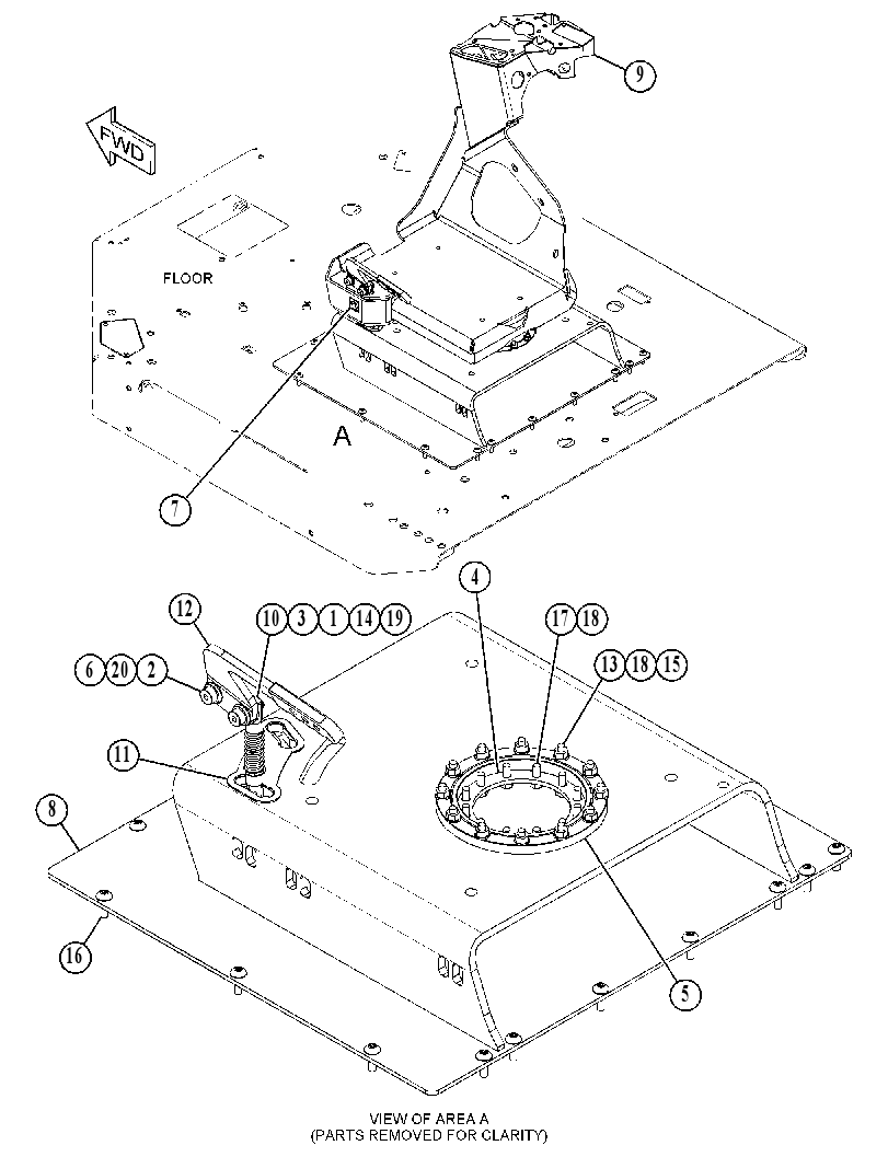 MOUNTING GP-SEAT 4355230 CAT