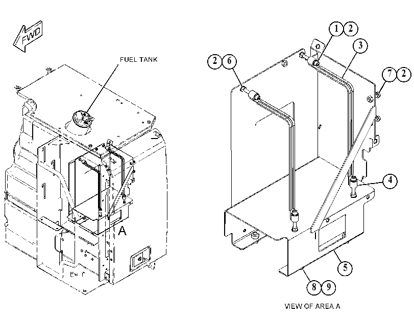 MOUNTING GP-DEF TANK 4529259 CAT