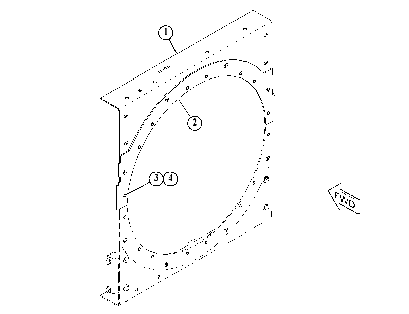 BAFFLE GP-RADIATOR 4847930 CAT