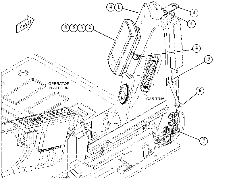 MONITOR & MOUNTING GP 4229740 CAT