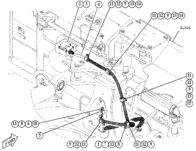 Проводка системы контроля уклона 4530763 CAT
