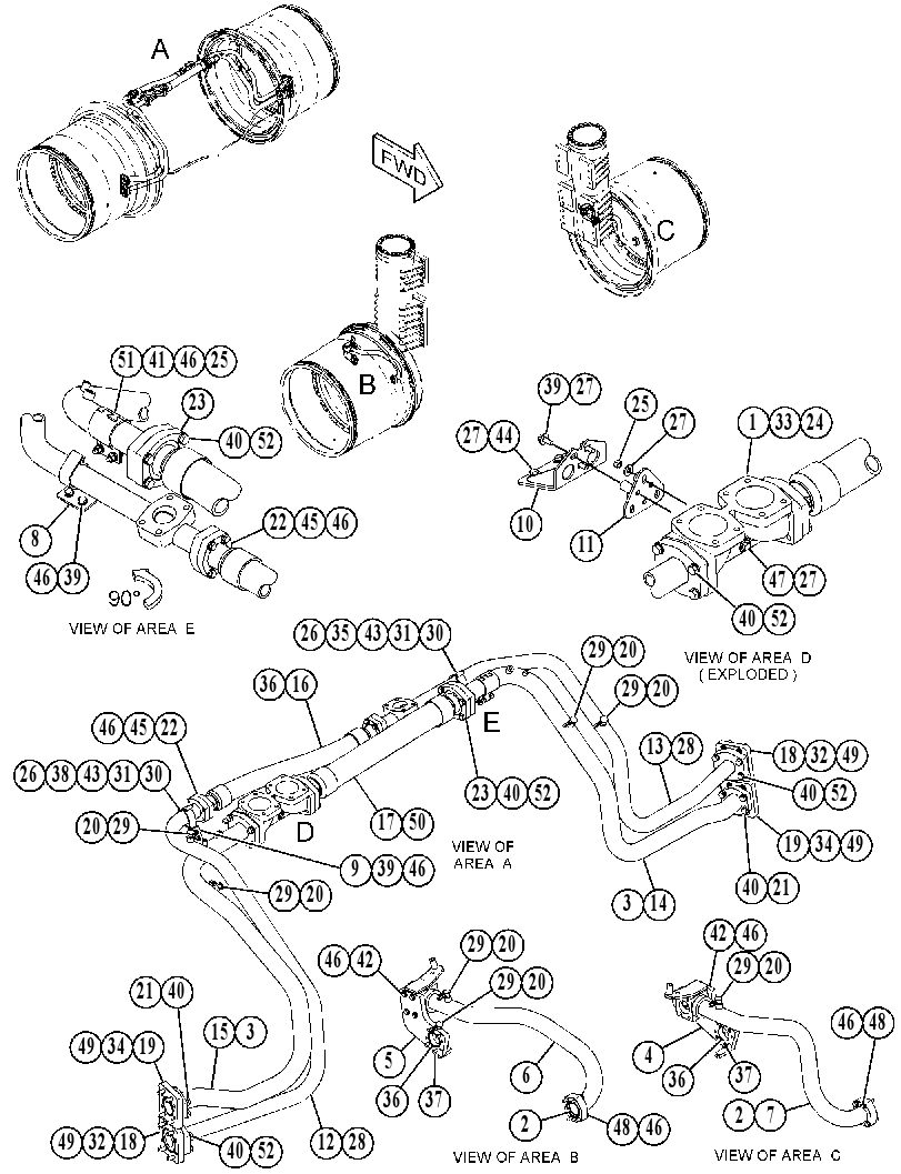 LINES GP-BRAKE COOLING 4603738 CAT