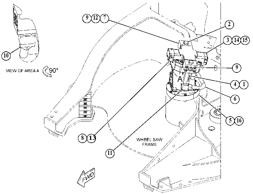 MOTOR & MTG GP-SAW 4493575 CAT