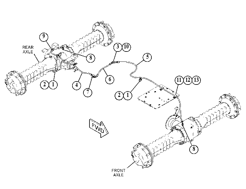 LINES GP-DIFFERENTIAL LOCK 4622621 CAT