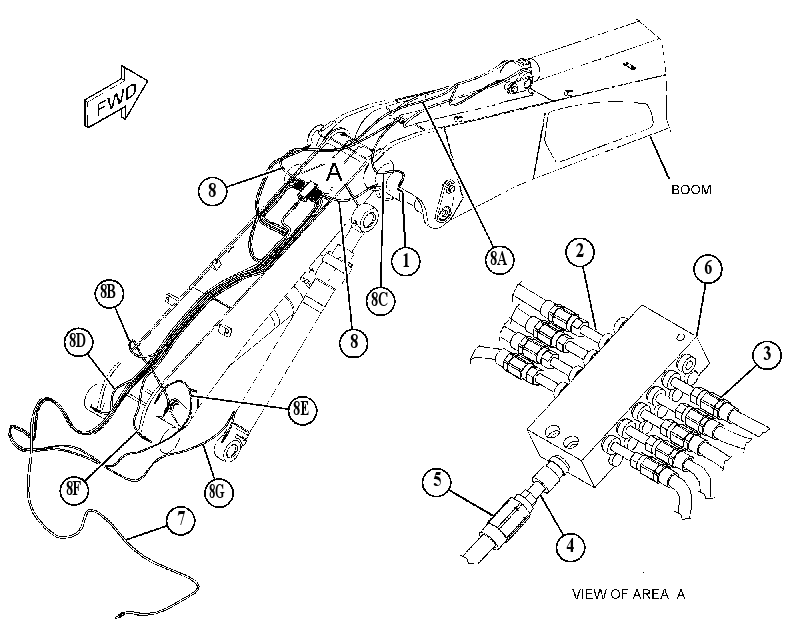 VALVE & LINES GP-BOOM 4821582 CAT