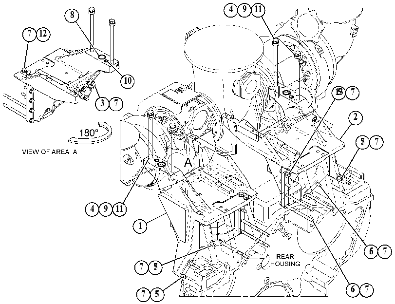 MOUNTING GP-TURBOCHARGER 4320181 CAT