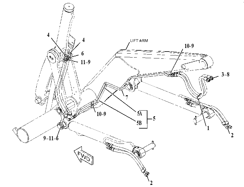 LINES GP-LIFT & TILT CYLINDER 3379807 CAT