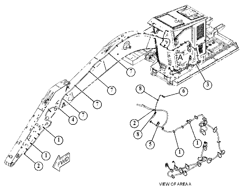 Проводка шасси 4894252 CAT