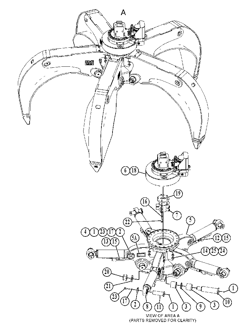GRAPPLE GP-HYDRAULIC 4623807 CAT