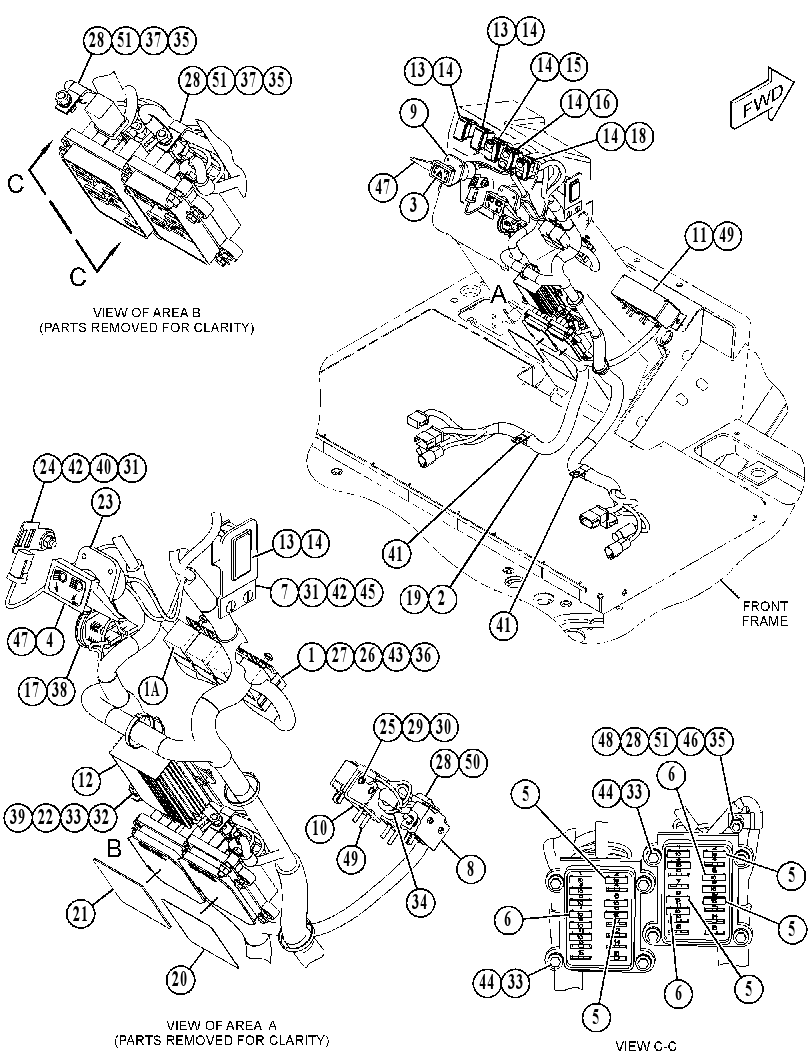 WIRING GP-STEERING CONSOLE 3847616 CAT