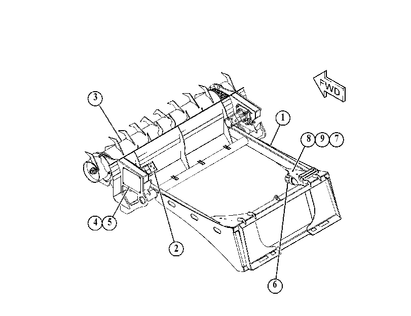 FRAME GP-SILAGE GRINDER 4837050 CAT