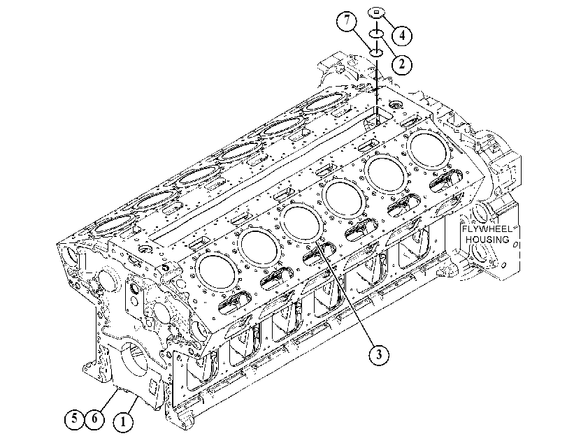 Блок цилиндров 4845413 CAT