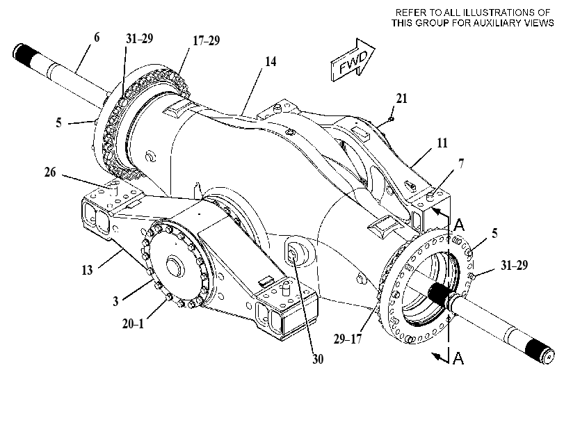 AXLE GP-OSCILLATING 3169362 CAT