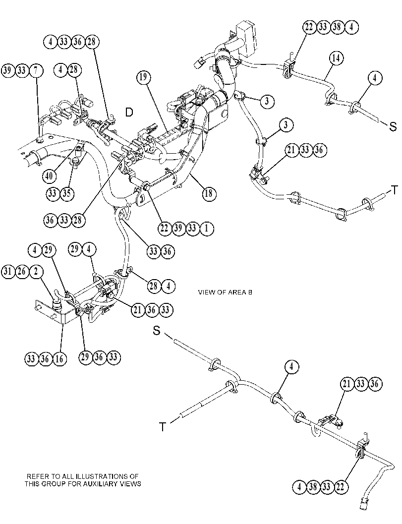 Проводка передняя 4719240 CAT