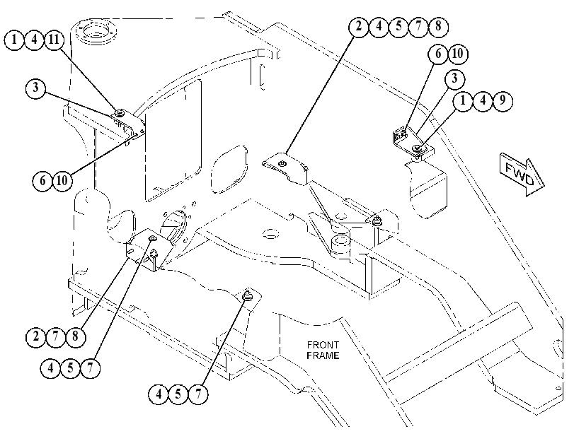 MOUNTING GP-FUEL TANK 4577824 CAT