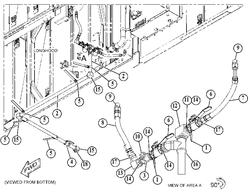 LINES GP-COOLANT DRAIN 4769407 CAT