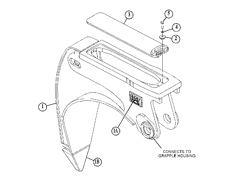 SHELL GP-GRAPPLE 5004465 CAT