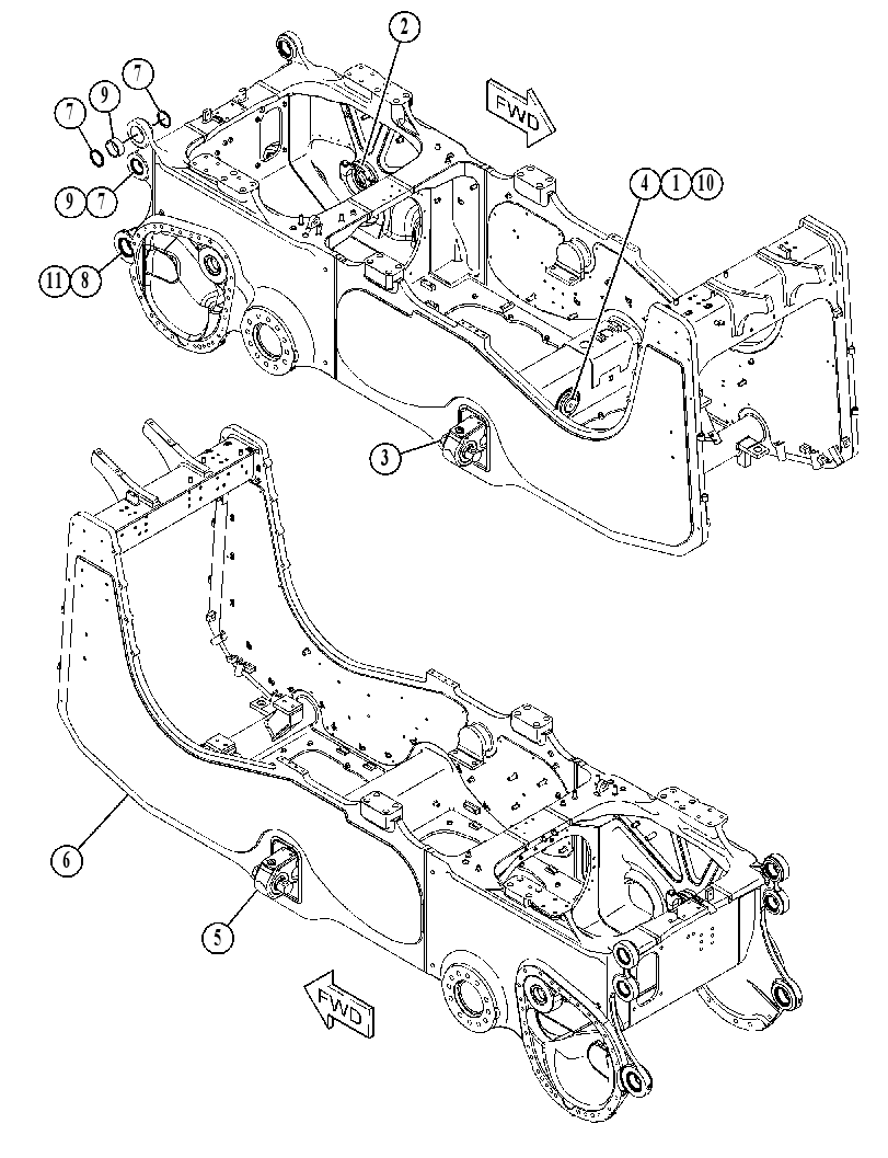 FRAME GP-MAIN 3787200 CAT