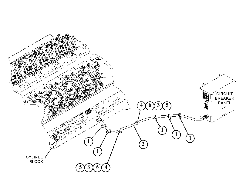 Проводка двигателя 4805520 CAT