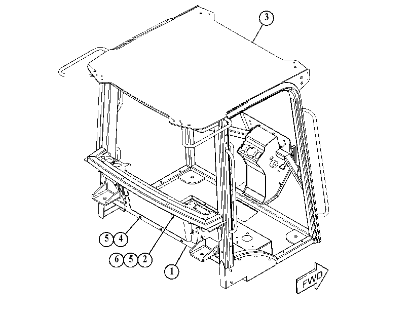 CANOPY GP-OPEN ROPS 4632097 CAT