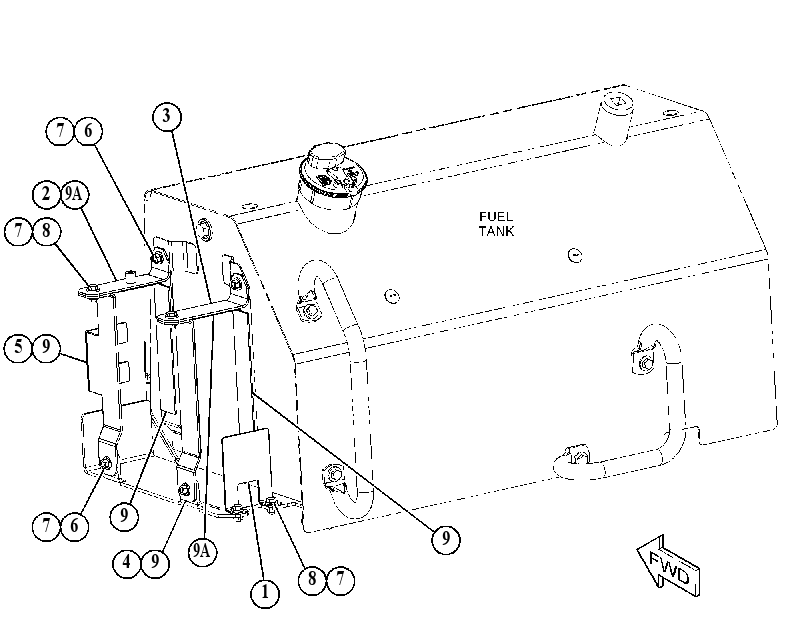 MOUNTING GP-DEF TANK 4199114 CAT