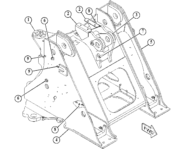 FRAME AS-LOADER 4926377 CAT