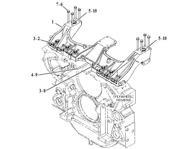 MOUNTING GP-TURBOCHARGER 4175023 CAT