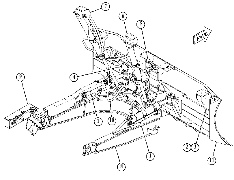 BULLDOZER AR-PWR ANGLE & TILT 4814913 CAT