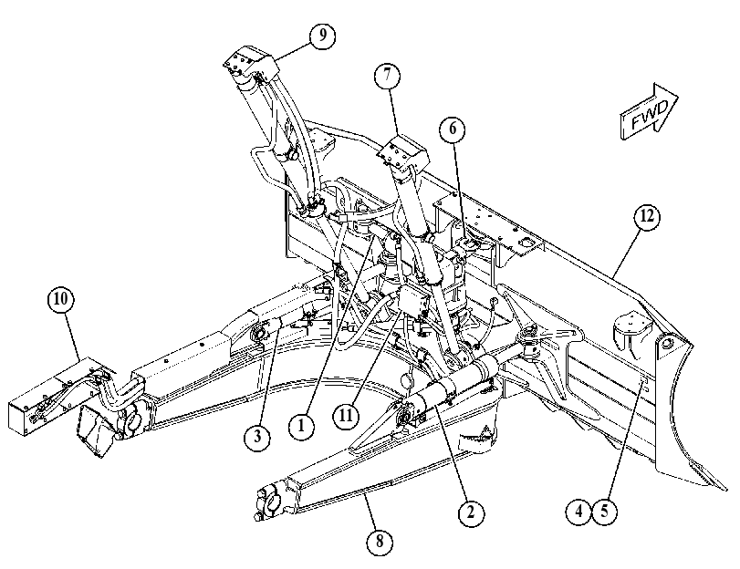 BULLDOZER AR-PWR ANGLE & TILT 4814914 CAT
