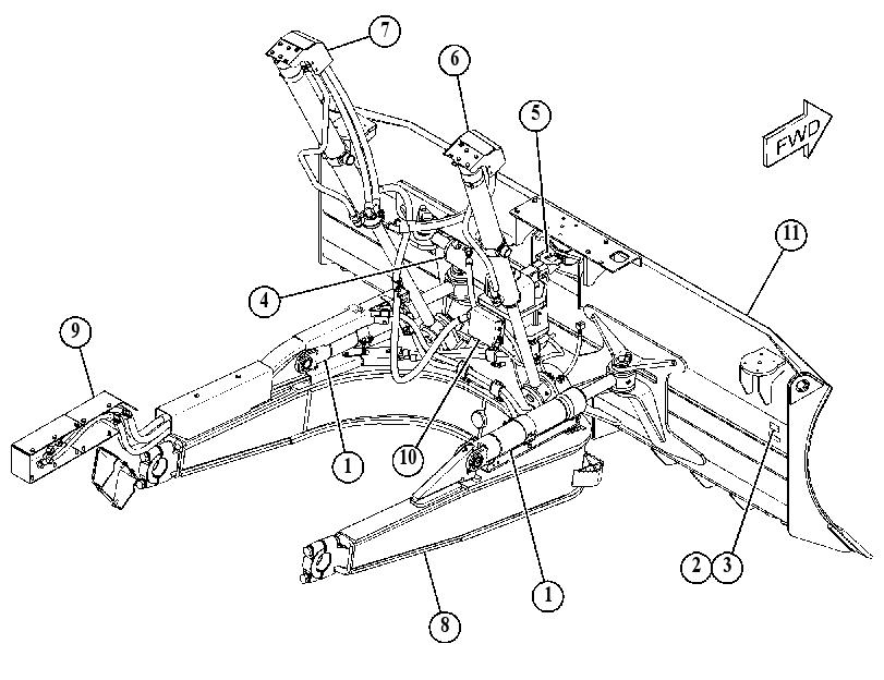 BULLDOZER AR-PWR ANGLE & TILT 4814915 CAT