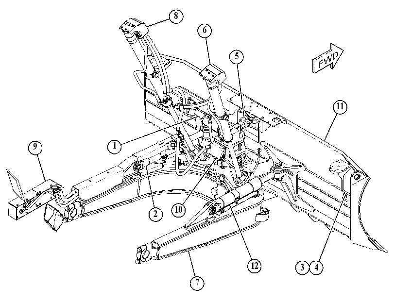 BULLDOZER AR-PWR ANGLE & TILT 4814916 CAT