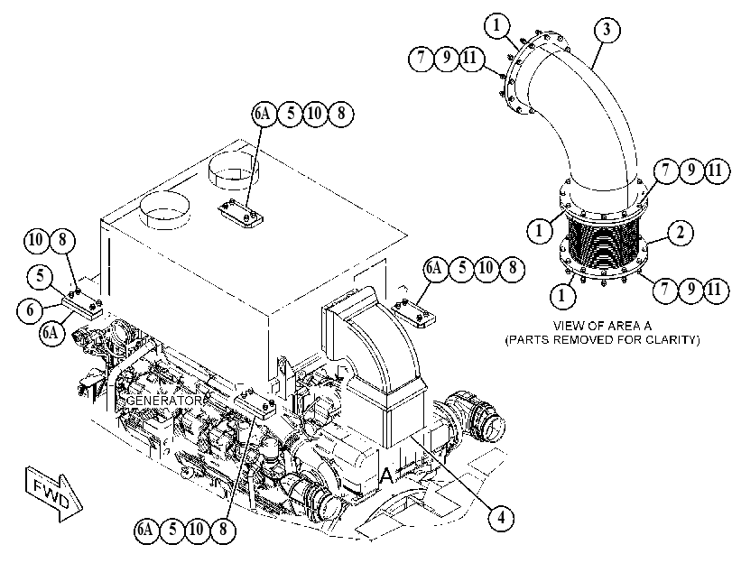 MOUNTING GP-EXHAUST 4728245 CAT