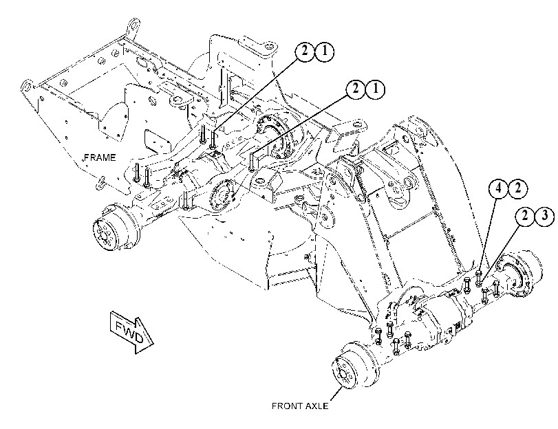 MOUNTING GP-DRIVE AXLE 4670520 CAT