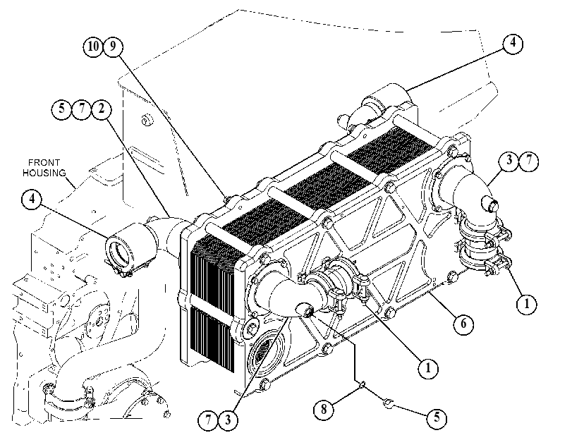 Теплообменник 4890853 CAT